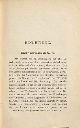 Ueber gesunde und kranke Nerven