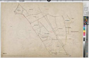 Vorhelm (Ahlen), Flurbereinigung Vorhelm, Bl. 13 Zuteilungskarte Vorhelm Flur 13