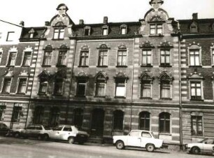 Schwarzenberg. Mietshaus, Karlsbader Straße 17 (um 1900). Straßenansicht