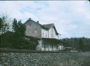 Untermarchtal Empfangsgebäude Bahnsteig Güterschuppen