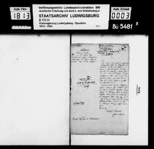 Kommunsachen: Forstsachen, Oberamt Vaihingen