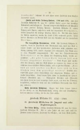 Friedrich Wilhelm III. 1797 - 1840