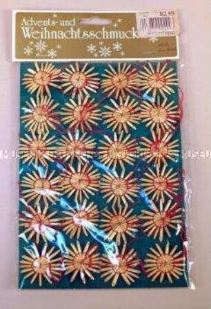 Christbaumschmuck: Set Sterne, in Originalverpackung