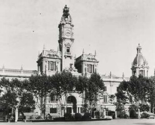 Valencia. Spanien. Ansicht des Anfang des 20. Jahrhunderts errichteten Rathauses