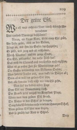Der grüne Esel
