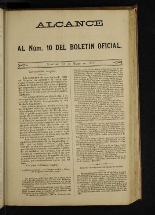 Alcance Al Núm. 10 del Boletin Oficial.
