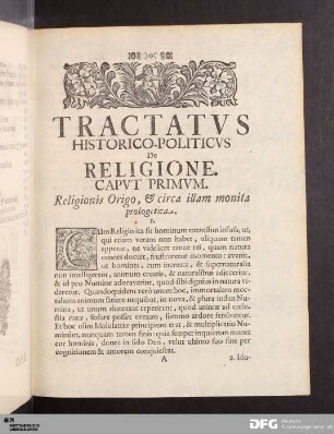 Libri Septimi: De Religione.