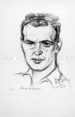 Bildnis des Tennisspielers Hans Nüsslein