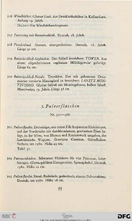 3. Pulverflaschen (Nr. 321-366)