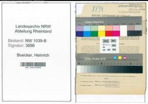 Entnazifizierung Heinrich Boecker , geb. 21.05.1901 (Kaufmann)