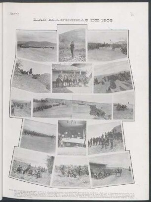 [Fotografía de] Las maniobras de 1906