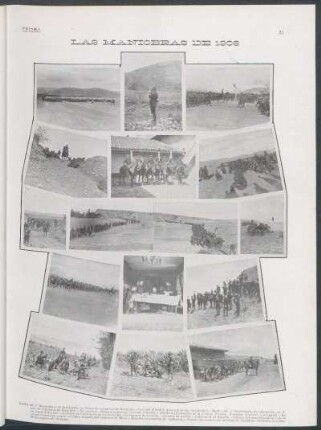 [Fotografía de] Las maniobras de 1906