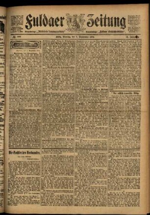 Ausgabe vom Montag, den 05. September 1904.