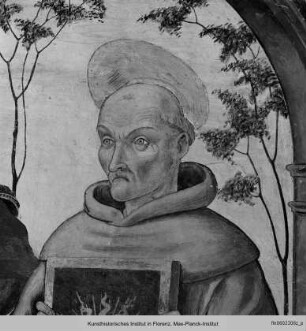 Freskenzyklus : Thronende Madonna mit Heiligen