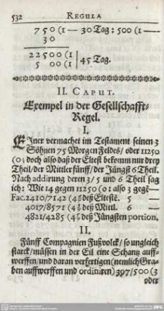 II. Exempel in der Gesellschafft-Regel.