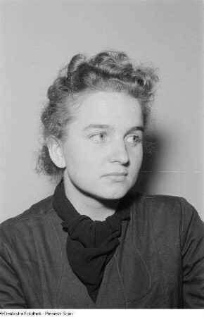 Portrait Frieda Richters, Studentin an der Fachschule für Gießereitechnik