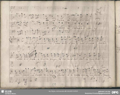 Recitativo: Tu dolcissimo amor