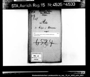 Die dem Johann Hinrich Iken in Bleersum gestattete Schankwirtschaft