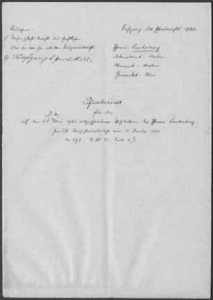 Lauterburg: Pfarrbericht 1926