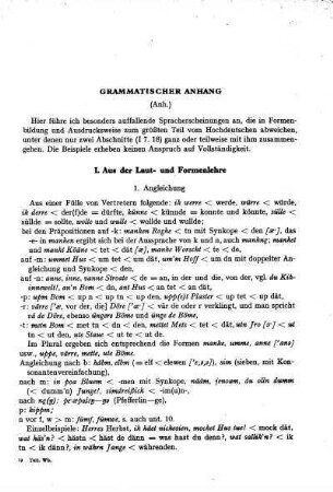 Grammatischer Anhang