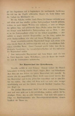 [II.] Der Haarwechsel der Erwachsenen