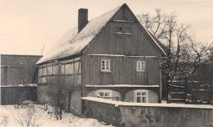 Wohnhaus in Radibor : Bauwesen - Exterieur. Ort: Radwor / Radibor. Mit Holz verschaltes Fachwerkhaus. 1961 abgerissen.