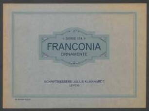 Franconia-Ornamente Serie 174, 62. Oktav-Folge
