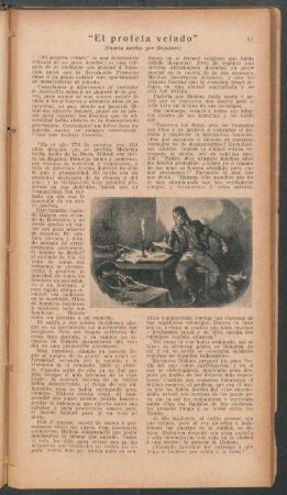 "El profeta velado" - (Cuento escrito por Napoleón)
