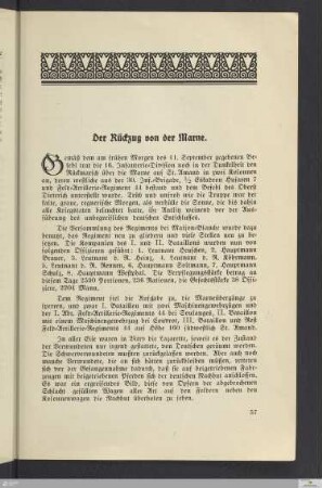 Der Rückzug von der Marne