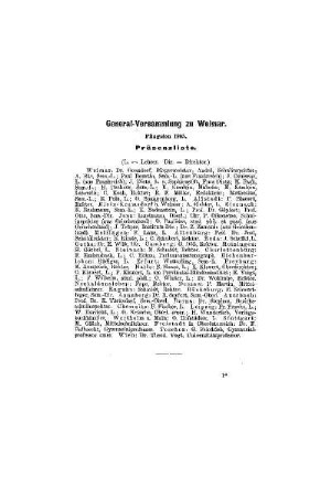 General-Versammlung zu Weimar : Pfingsten 1905