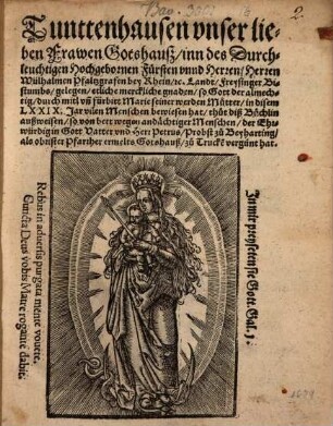 Tunttenhausen unser lieben Frawen Gotshausz