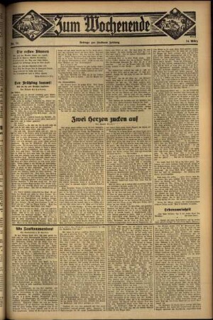 Zweite Ausgabe vom Sonntag, den 24. März 1935.
