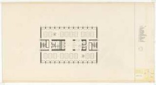 Hochschulbibliothek, Karlsruhe Neubau: Grundriss 2.OG, 1:100