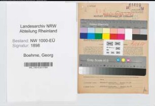 Entnazifizierung Georg Boehme, geb. 09.03.1898 (Verwaltungsinspektor)