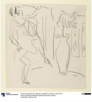 Tänzerin (im Atelier?)