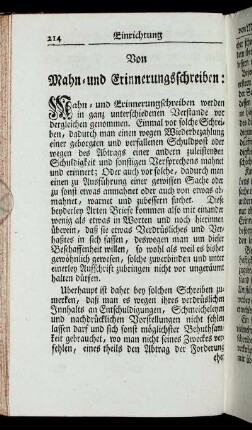 Von Mahn- und Erinnerungsschreiben:[...]
