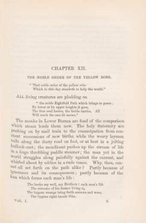 Chapter XII. The noble order of the yellow robe