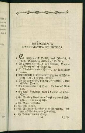 Instrumenta Mathematica Et Physica.