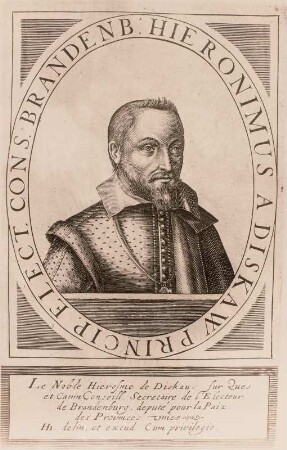 Bildnis des Rates von Brandenburg Hieronymus von Dieskau