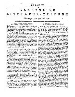 Dreyer, J. K. H.: Miscellaneen oder kleine Schriften über einige Gegenstände des teutschen Rechts. Lübeck: Iversen [1784]
