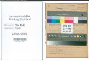 Entnazifizierung Georg Zinser , geb. 11.01.1904 (Lehrer)