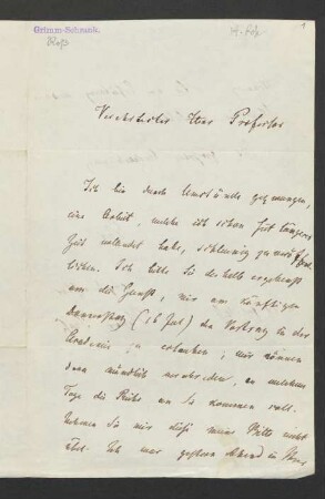 Brief an Wilhelm Grimm : 10.07.1846