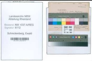 Entnazifizierung Ewald Schreckenberg , geb. 21.03.1913 ()