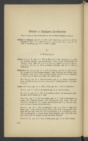 Wilhelm v. Kügelgens Familienkreis