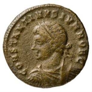 Münze, Follis, Aes 3, 326 - 327 n. Chr.