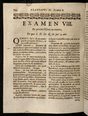 694-712, Examen VIII