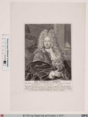 Bildnis Johann Heinrich Berger (1717 Edler von)