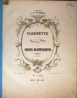Fleurette : pièce pour piano ; oeuv. 14