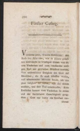 Fünfter Gesang.