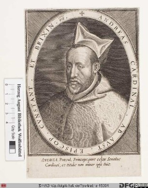Bildnis Andreas, gen. Kardinal von Österreich, Markgraf von Burgau